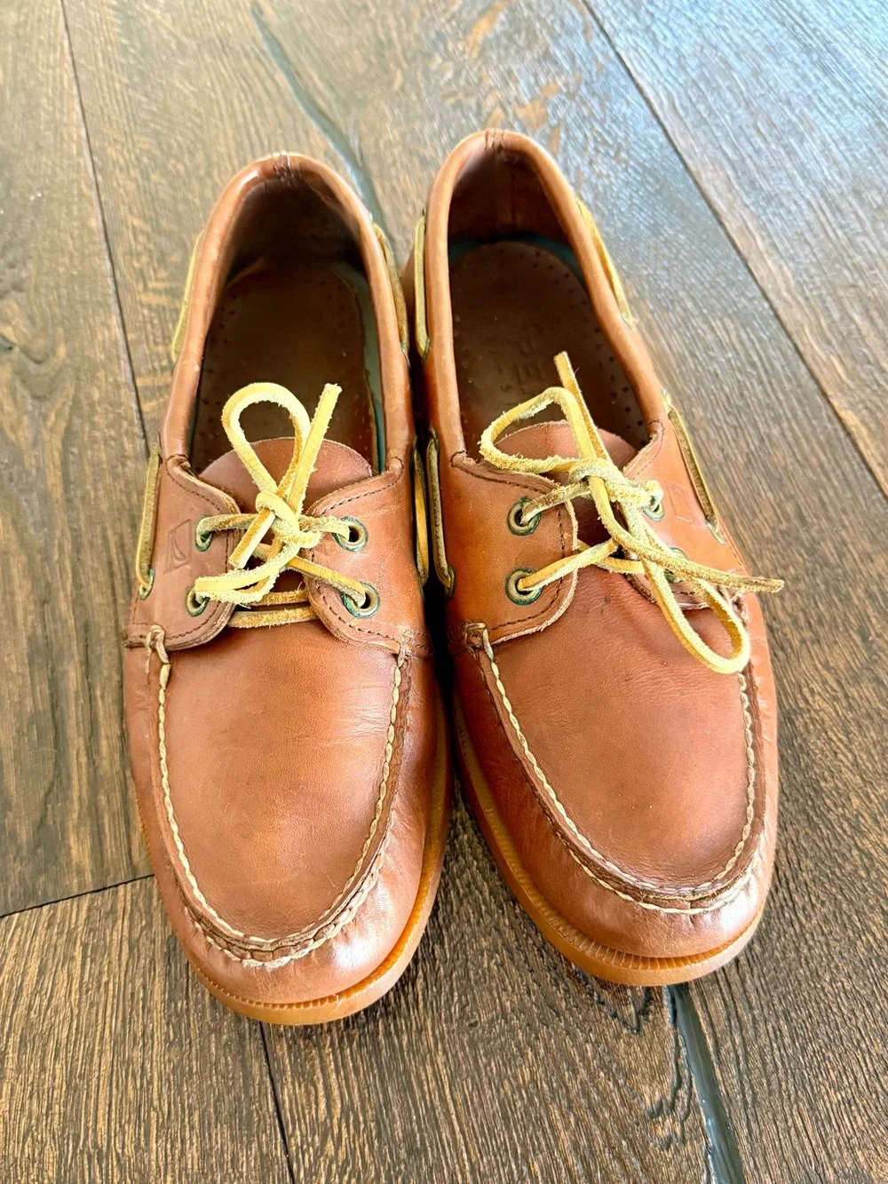 Sperry Men's Tan Leather Classic Boat Shoes